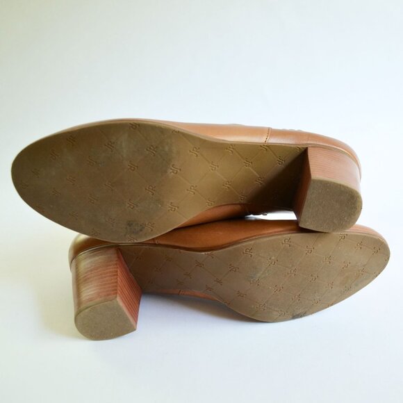 Jack Rogers Marianne Leather Cognac Brown Booties Size 10 M - Picture 9 of 11